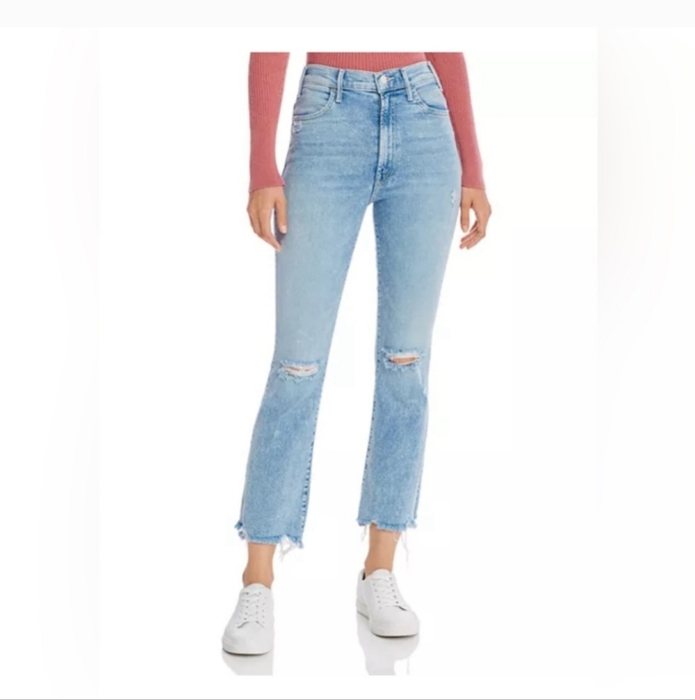 Mother the hustler ankle chewed jeans Size 32!